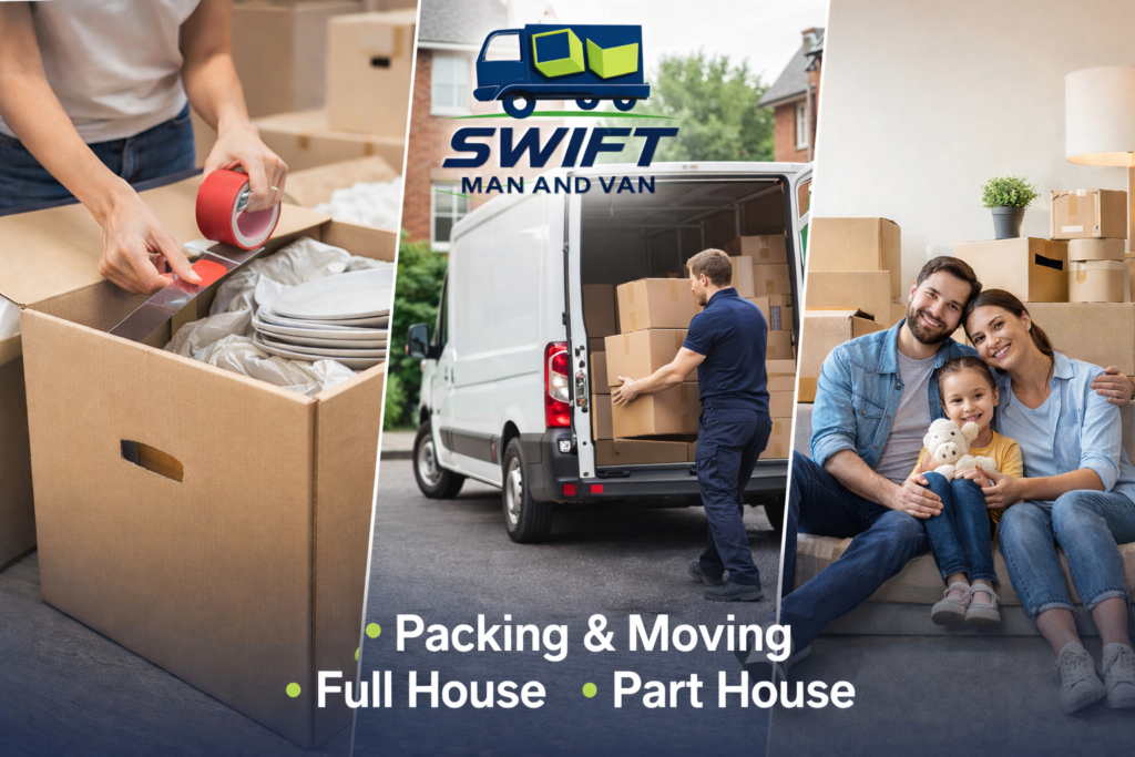Removal Services Manchester – Swift Man and Van removal van in Greater Manchester